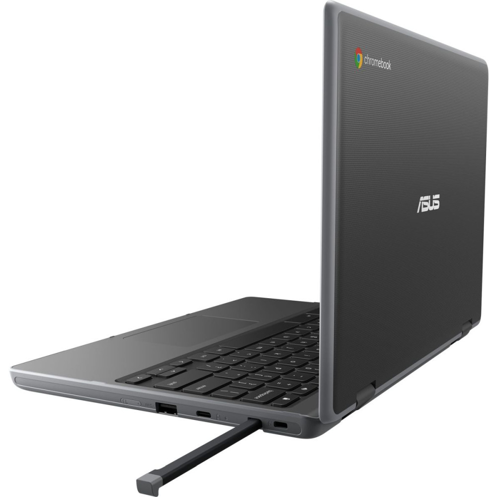 Laptop ASUS Chromebook Flip CR1100 CR1100FKA-BP0441 - Celeron N5100/11,6" HD dotykowy/RAM 4GB/eMMC 64GB/Szary/Chrome OS - zdjęcie