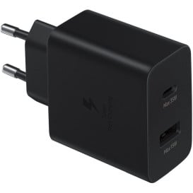 Ładowarka sieciowa Samsung 35W EP-TA220NBEGEU - Czarna, 2 porty, 1 x USB, 1 x USB-C