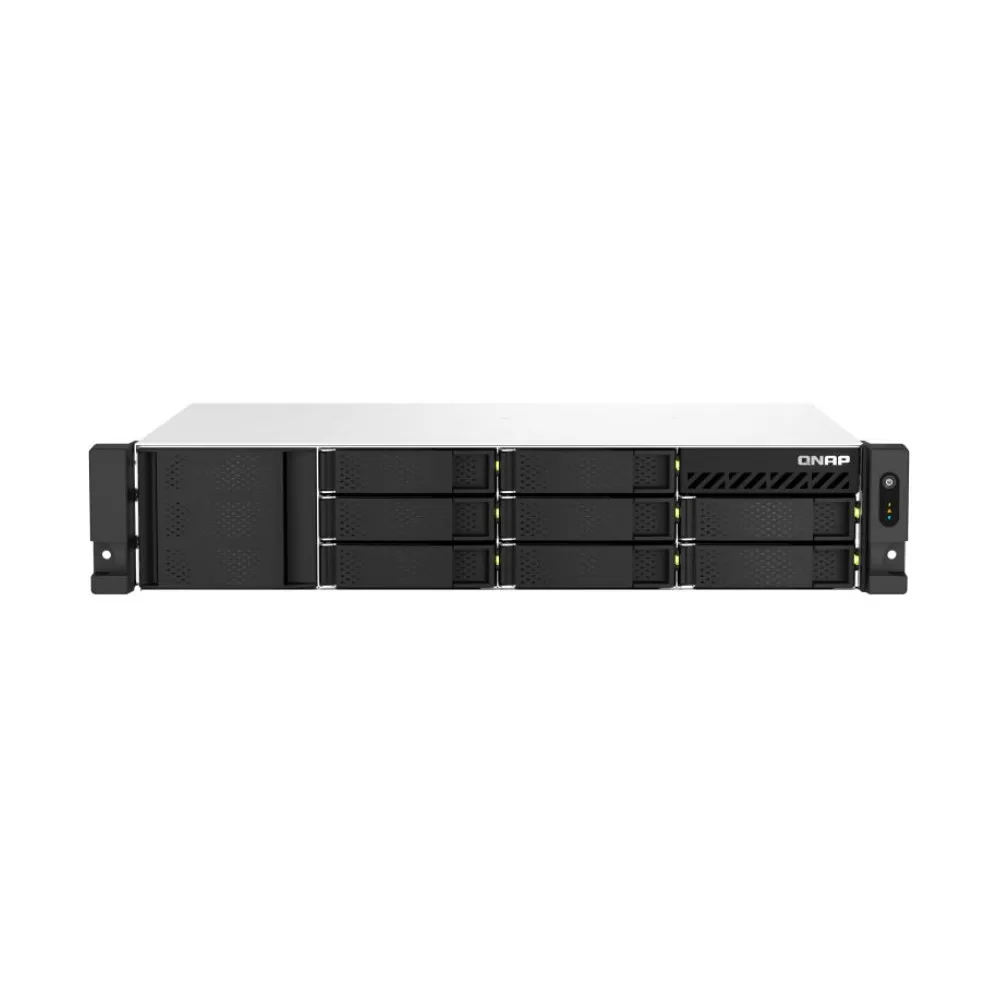 Serwer NAS QNAP Rack TS-864EU-RP-8G - Rack (2U)/Intel Celeron N5095/8 GB RAM/8 wnęk/hot-swap/3 lata Carry-in - zdjęcie