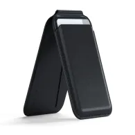 Portfel i podstawka Satechi Vegan-Leather Wallet Stand do iPhone z MagSafe ST-VLWK, Wegańska skóra, Czarny | Sklep ITnes.pl, IT 