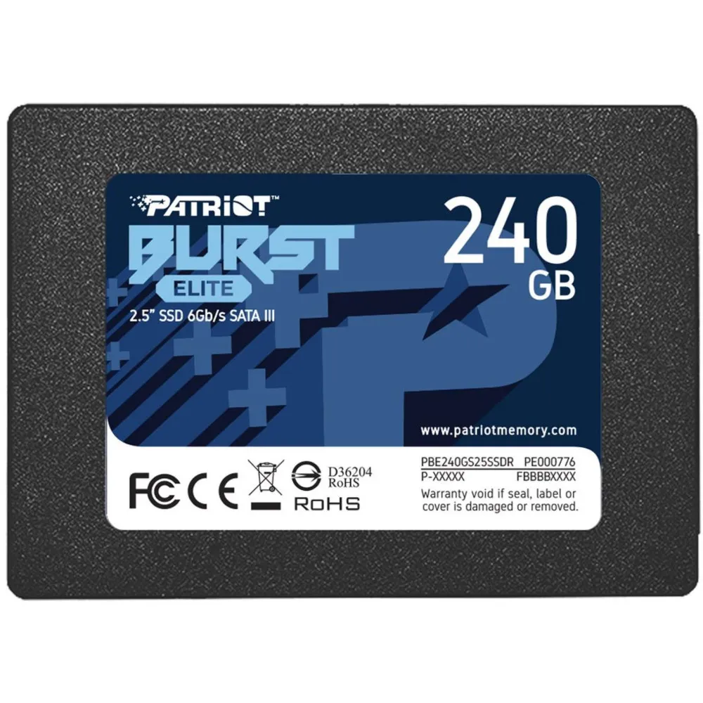Dysk SSD 240GB SATA 2,5" Patriot Burst Elite PBE240GS25SSDR, 2,5", SATA III, 450-320MBps | Sklep ITnes.pl, IT for BUSINESS