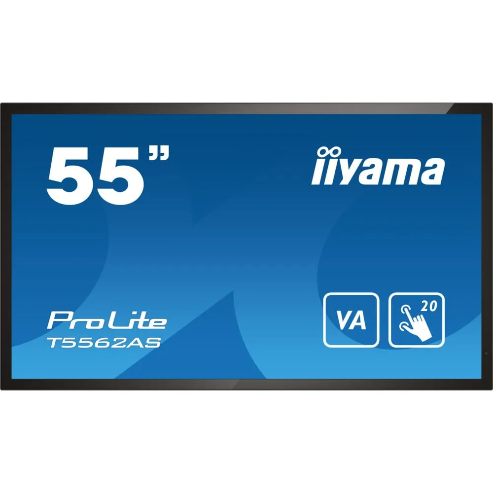 Monitor iiyama ProLite T5562AS-B1, 54,6", 3840x2160 (4K), VA, 8 ms, MT, Czarny | Sklep ITnes.pl, IT for BUSINESS
