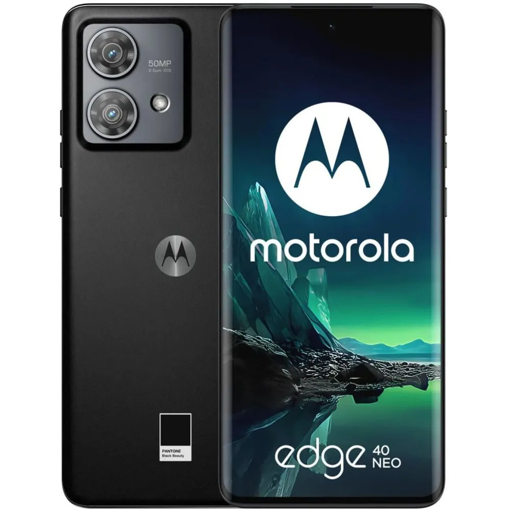 Smartfon Motorola Edge 40 Neo PAYH0004PL, Dimensity 7030, 6,55" 2400x1080, 256GB, 12GB, 5G, Czarny, 50+32Mpix, Android, 2 lata C