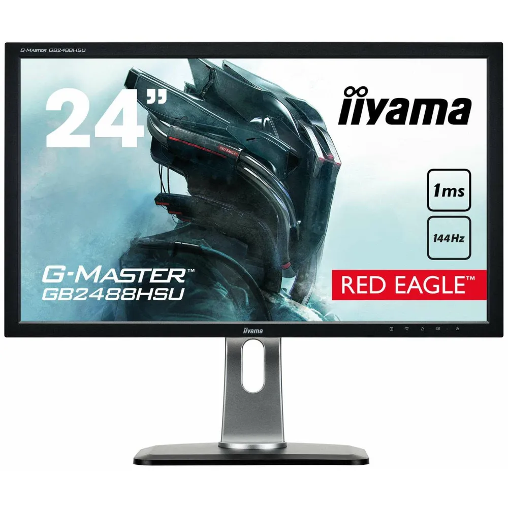 Monitor iiyama G-MASTERGB2488HSU-B3, 24", 1920x1080 (FHD), 145Hz, TN, FreeSync, 1 ms, pivot, Czarny | Sklep ITnes.pl, IT for BUSINESS