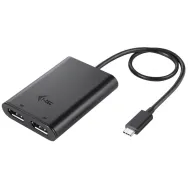 Adapter i-tec USB-C, 2x DisplayPort 4K Ultra HD C31DUAL4KDP - zdjęcie poglądowe 1