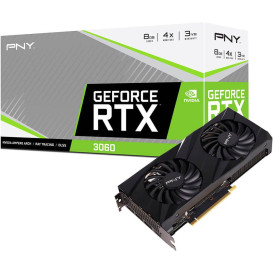 Karta graficzna PNY GeForce RTX 3060 8GB VERTO Dual Fan - VCG30608DFBPB1 - zdjęcie 7