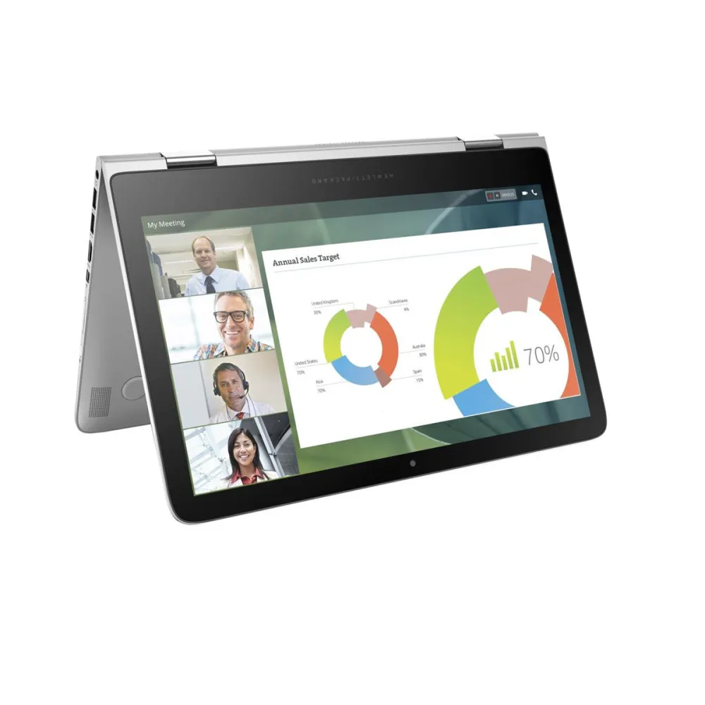 Zdjęcie produktu Laptop HP Spectre Pro x360 V1B00EA - i7-6600U/13,3" QHD dotykowy/RAM 8GB/SSD 256GB/Srebrny/Windows 10 Pro/3 lata Carry-in