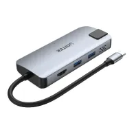 Stacja dokująca Unitek P5+ USB-C D1028A, Kolor srebrny, Czarny, 2 x USB 3.0, 1 x HDMI, 1 x LAN, | Sklep ITnes.pl, IT for BUSINES
