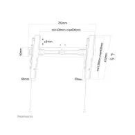 Uchwyt ścienny Neomounts by Newstar Flat Screen Wall Mount LED-W650BLACK - Czarny