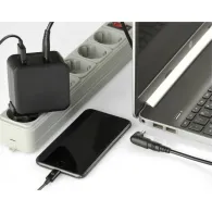 Uniwersalna ładowarka laptopa Gembird USB-C 60W NPA-PD60-01 - wymienne końcówki