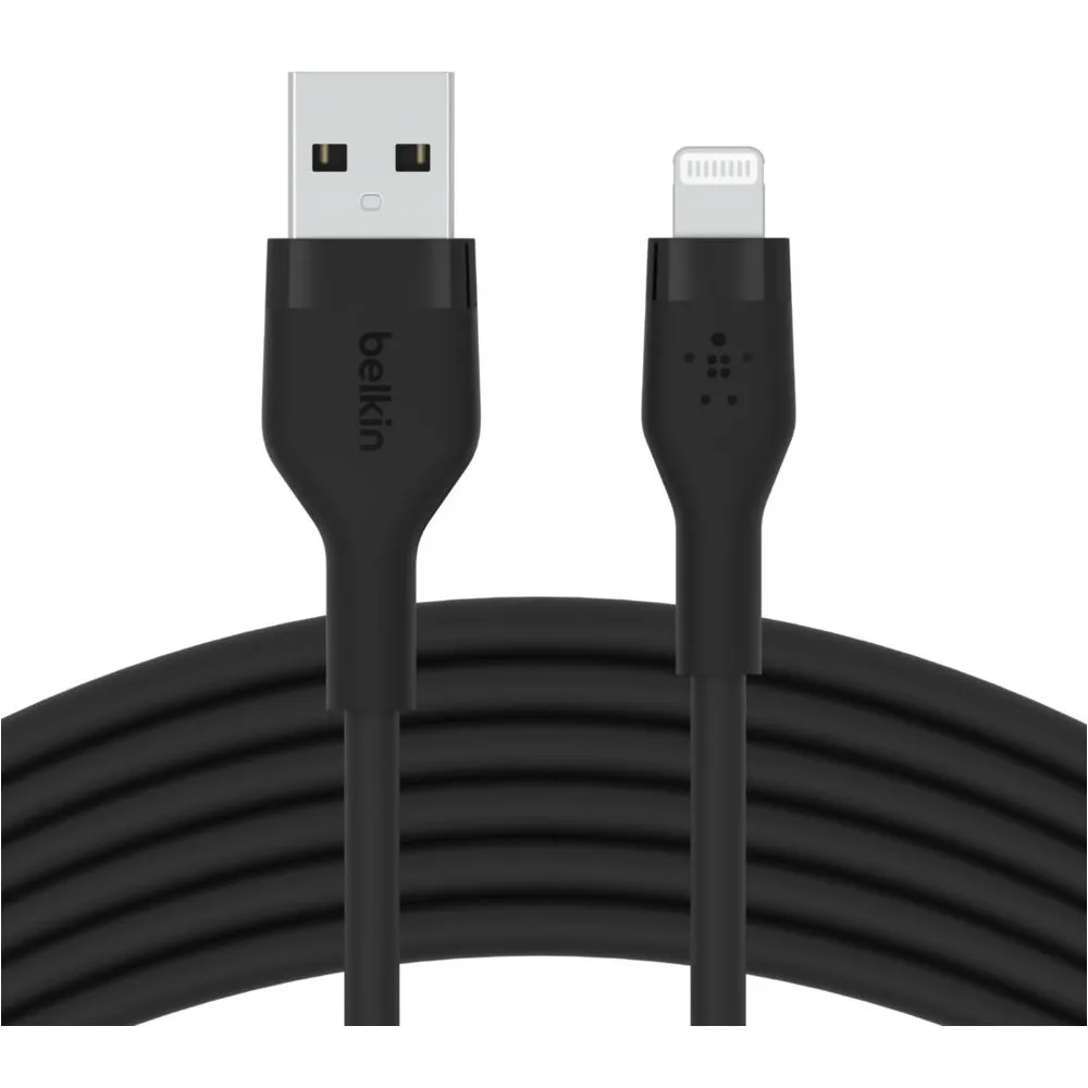 Kabel silikonowy Belkin USB-A, Lightning CAA008BT1MBK - zdjęcie poglądowe 3