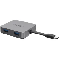 Replikator portów Acer 4in1 UBS-C HP.DSCAB.014 - USB-C, 2x USB-A, HDMI, PD 100W, Szary