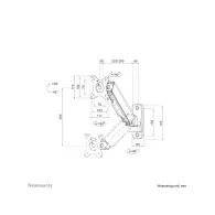 Uchwyt ścienny Neomounts by Newstar wall mounted gas spring monitor arm 17-32" WL70-440BL11 - Czarny