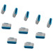 Blokada portów USB LogiLink USB-C Port Blocker 10x AU0053 - Kolor srebrny, Niebieska, Brak klucza