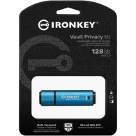 Pendrive Kingston IronKey Vault Privacy 50 128 GB IKVP50/128GB - USB 3.2 Gen 1, XTS-AES z 256-bitowym kluczem