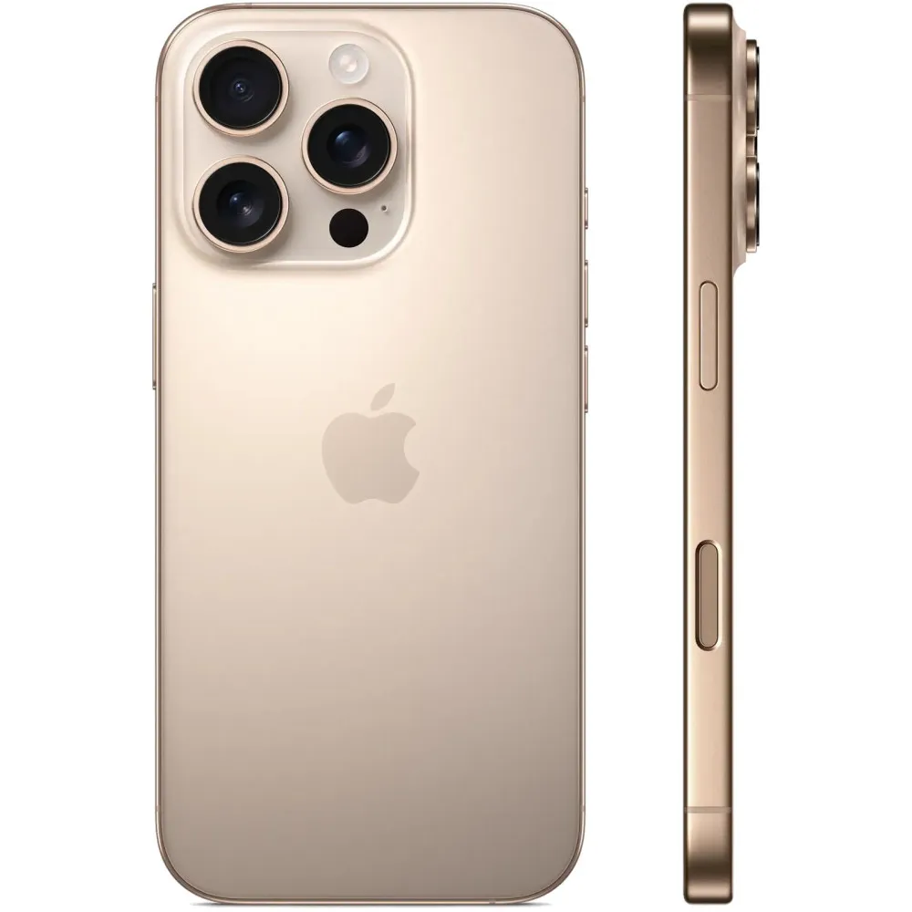 Zdjęcie produktu Smartfon Apple iPhone 16 Pro MYNF3HX/A - A18 Pro/6,3" 2622x1206/128GB/RAM 8GB/5G/Pustynny/Aparat 48+12Mpix/iOS/1 rok Carry-in