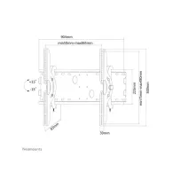 Uchwyt ścienny Neomounts by Newstar Flat Screen Wall Mount 37-85 PLASMA-W200BLACK - Czarny