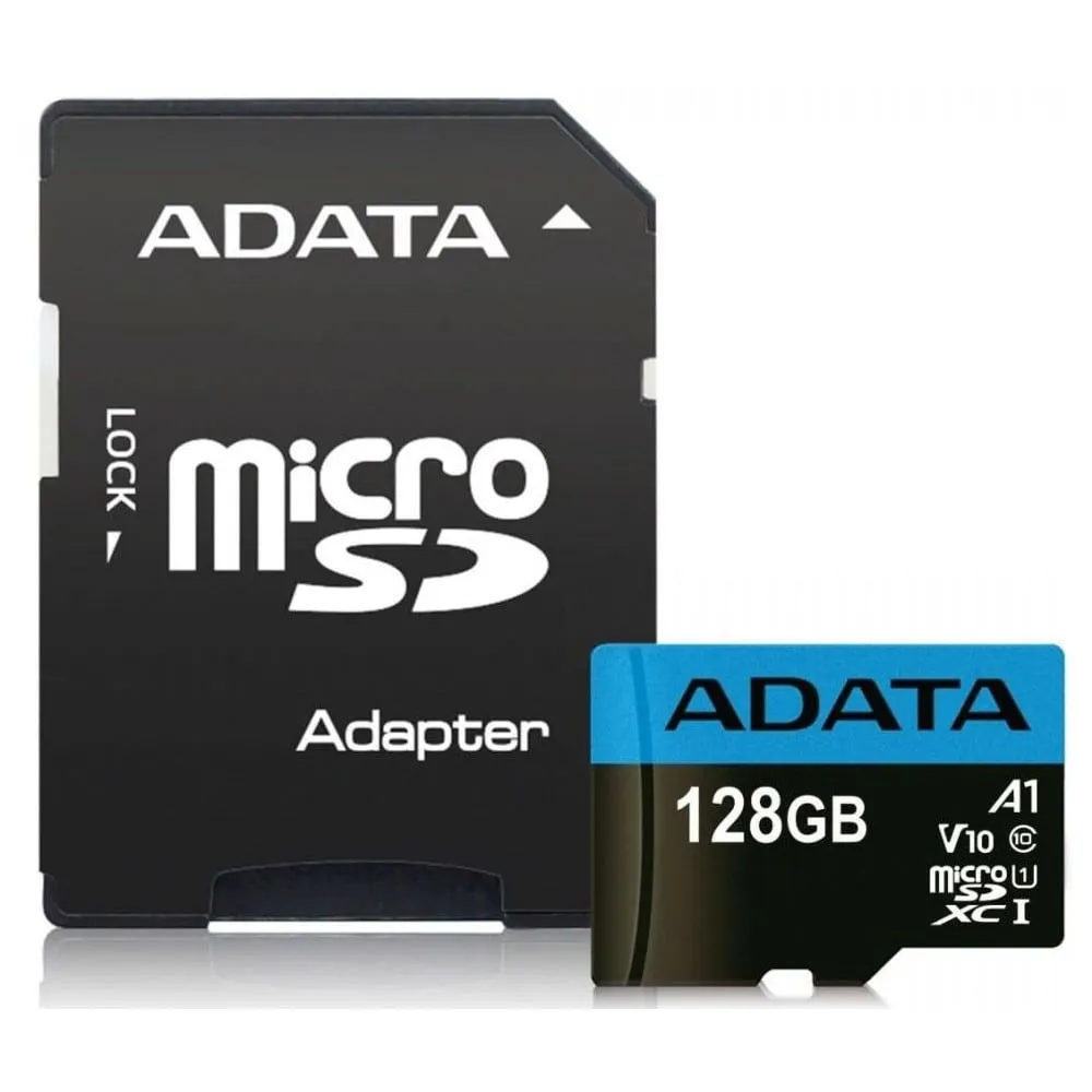 Karta pamięci ADATA Premier 128GB UHS1/CL10/A1 + adapter AUSDX128GUICL10A1-RA1 - Czarna | Sklep ITnes.pl - IT for BUSINESS