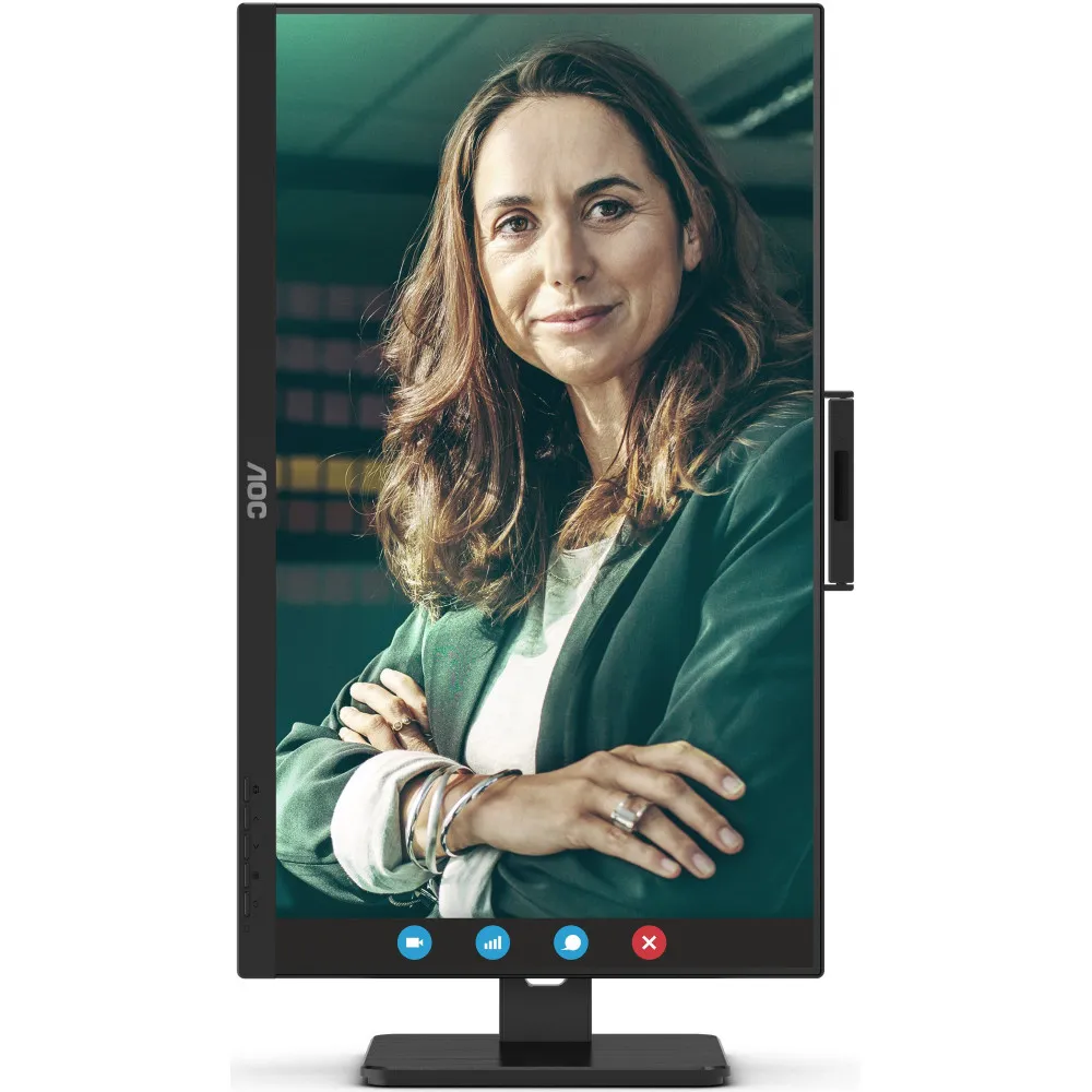 Zdjęcie produktu Monitor AOC 24P3CW - 23,8"/1920x1080 (Full HD)/75Hz/IPS/HDR/4 ms/pivot/kamera/USB-C/Czarny