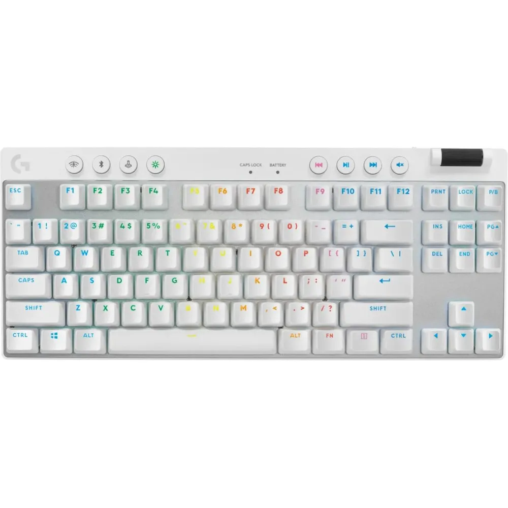 Klawiatura bezprzewodowa Logitech PRO X TKL LIGHTSPEED 920-012148 - Biała
