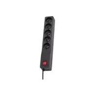 Listwa zasilająca antyprzepięciowa Lestar ZX 510 1966006356 - 3 m, Czarna | Sklep ITnes.pl - IT for BUSINESS