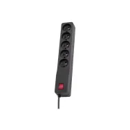Listwa zasilająca antyprzepięciowa Lestar ZX 510 1966006356 - 3 m, Czarna | Sklep ITnes.pl - IT for BUSINESS