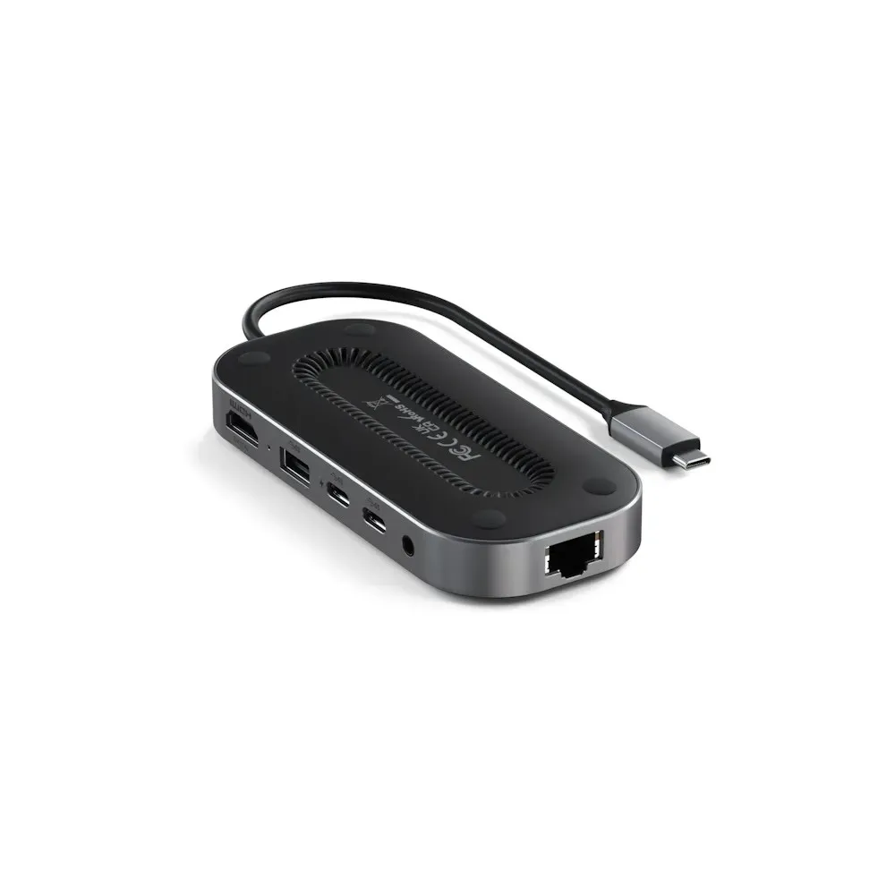 Replikator portów Satechi USB4 Multiport w2.5G Ethernet ST-U4MGEM - 2x UBS-C, USB-A, 8K HDMI, 2.5G Ethernet, Audio, Szary