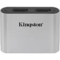 Czytnik kart pamięci Kingston Workflow USB-C WFS-SDC - Kolor srebrny, Czarny | Sklep ITnes.pl - IT for BUSINESS