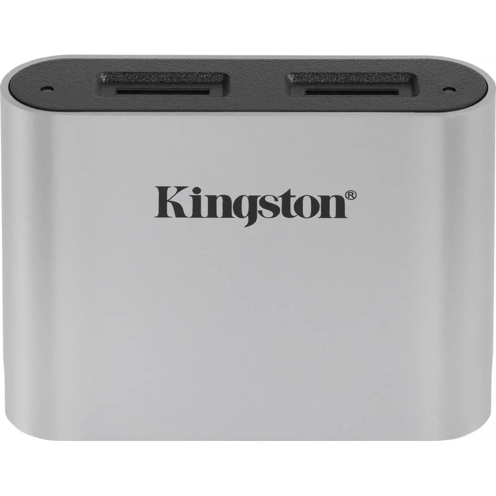 Czytnik kart pamięci Kingston Workflow USB-C WFS-SDC - Kolor srebrny, Czarny | Sklep ITnes.pl - IT for BUSINESS