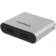 Czytnik kart pamięci Kingston Workflow USB-C WFS-SDC - Kolor srebrny, Czarny | Sklep ITnes.pl - IT for BUSINESS