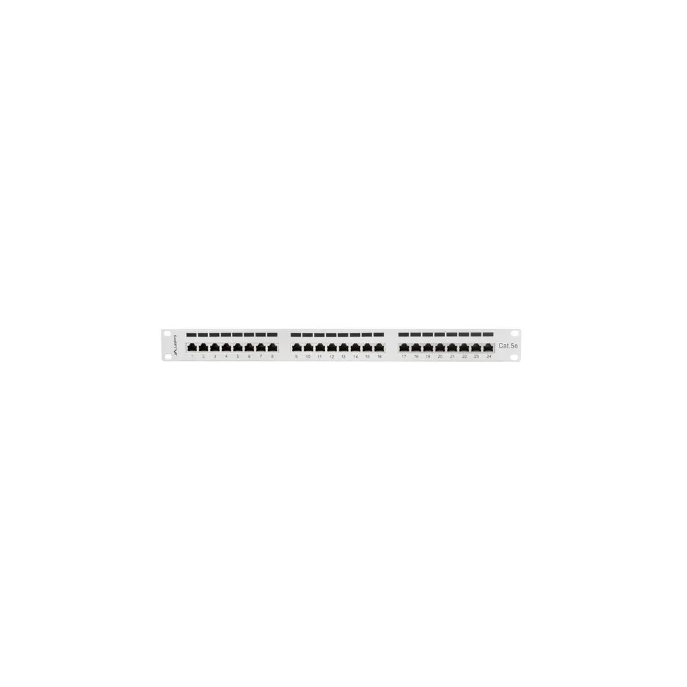 Lanberg PATCH PANEL 24 PORT 1U KAT.5E EKRANOWANY SZARY - PPS5-1024-S | Sklep ITnes.pl - IT for BUSINESS