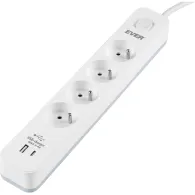 Listwa zasilająca antyprzepięciowa Ever PROTECT 4PL 1A1C USB T/LZ12-PRO015/1000
