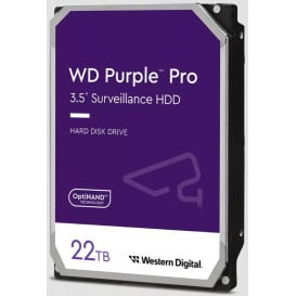 Dysk HDD 22 TB SATA 3,5" WD Purple WD221PURP - 3,5"/SATA III/512 MB/7200 rpm