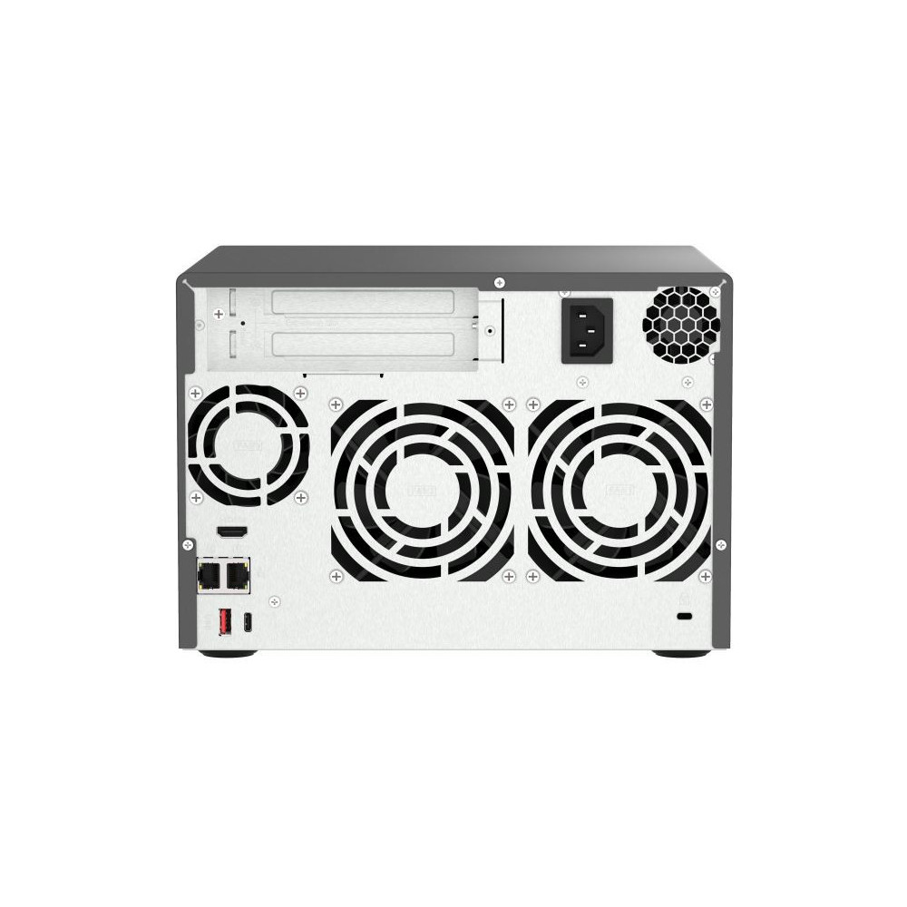 Zdjęcie produktu Serwer NAS QNAP Tower TVS-H674-I3-6BF9 - Tower/Intel Core i3-12100/64 GB RAM/48 TB/6 wnęk/2 x M.2/hot-swap/3 lata Door-to-Door