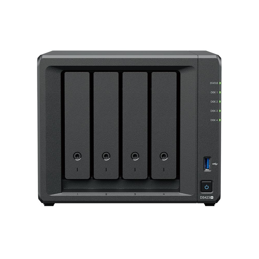 Serwer NAS Synology Desktop Plus DS423+ - Tower/Intel Celeron J4125/2 GB RAM/4 wnęki/2 x M.2/3 lata Door-to-Door - zdjęcie