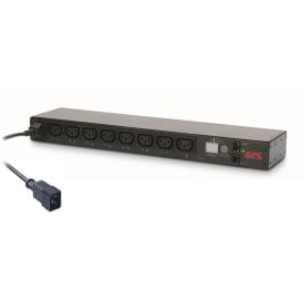 Listwa zasilająca rack APC NetShelter Switched Rack 16A/230V PDU AP7921B - Rack (1U), 2, 5 m, 8 gniazd, Czarna