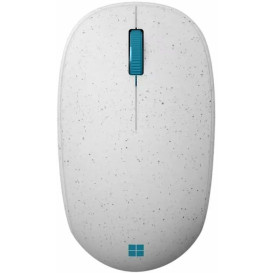 Mysz bezprzewodowa Microsoft Ocean Plastic Mouse Bluetooth I38-00003 - Bluetooth, BlueTrack, 3 przyciski, Biała, Niebieska