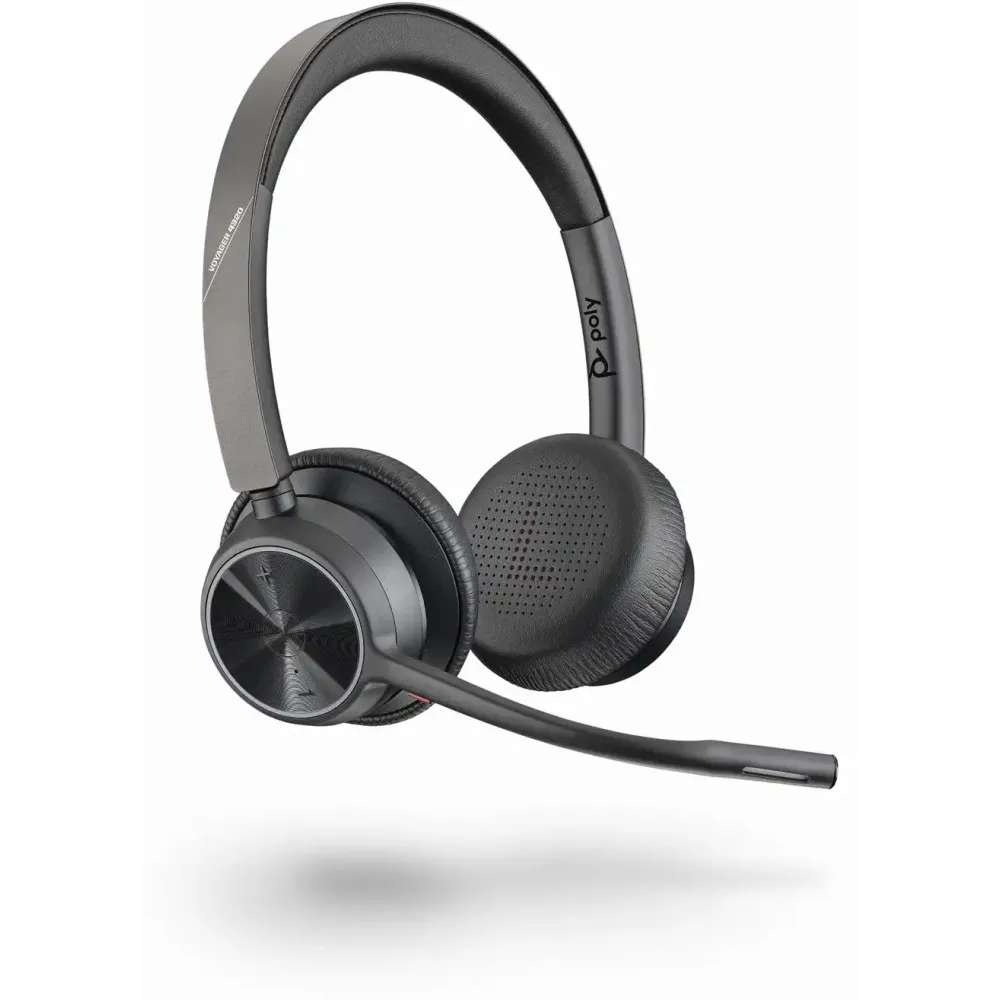 Zestaw słuchawkowy Poly Voyager 4320 UC 218478-01 - Czarny