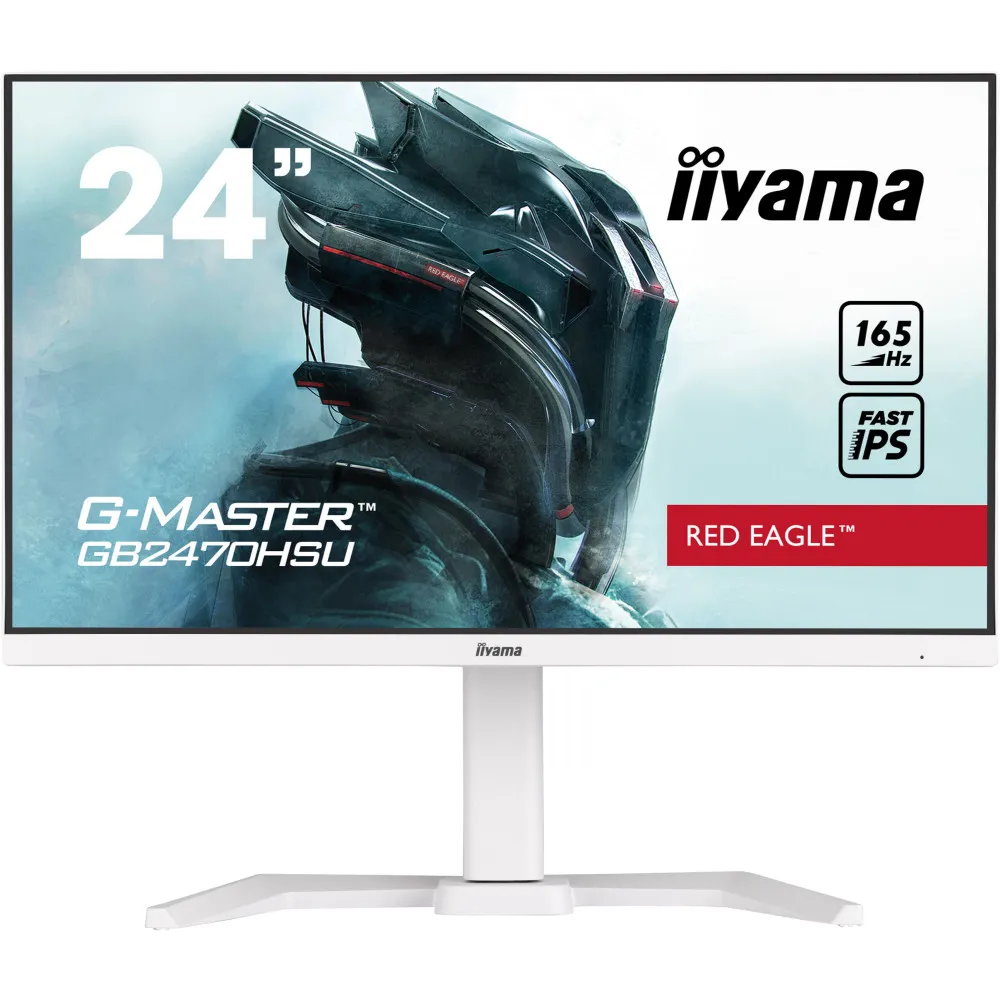 Monitor iiyama G-MASTERGB2470HSU-W5, 23,8", 1920x1080 (FHD), 165Hz, IPS, FreeSync, 0,800 ms, pivot, Biały | Sklep ITnes.pl, IT for BUSINESS