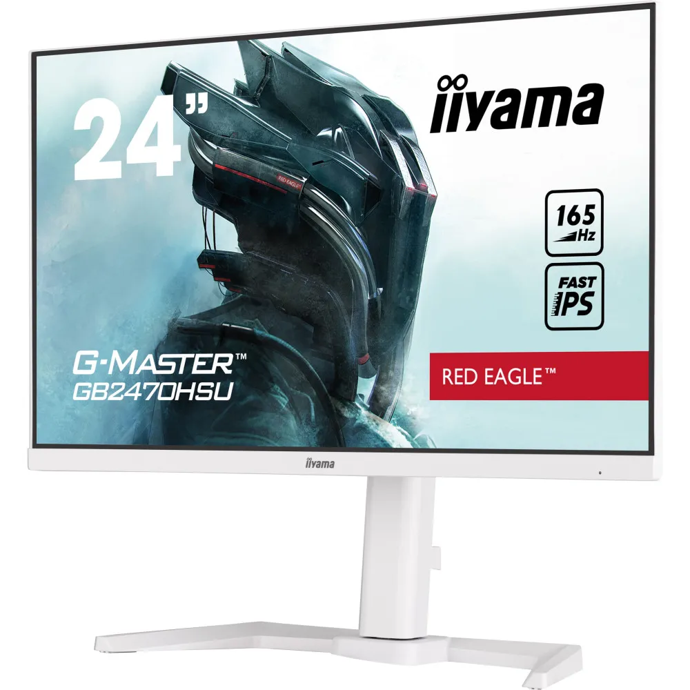 Zdjęcie produktu Monitor iiyama G-MASTER GB2470HSU-W5 - 23,8"/1920x1080 (Full HD)/165Hz/IPS/FreeSync/0,800 ms/pivot/Biały