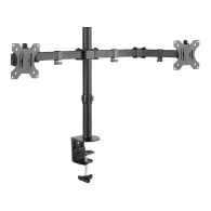 Uchwyt biurkowy na monitory Techly LED/LCD 13-32" - 2 monitory, 2 x 8 kg, Czarny - 360912 | Sklep ITnes.pl - IT for BUSINESS
