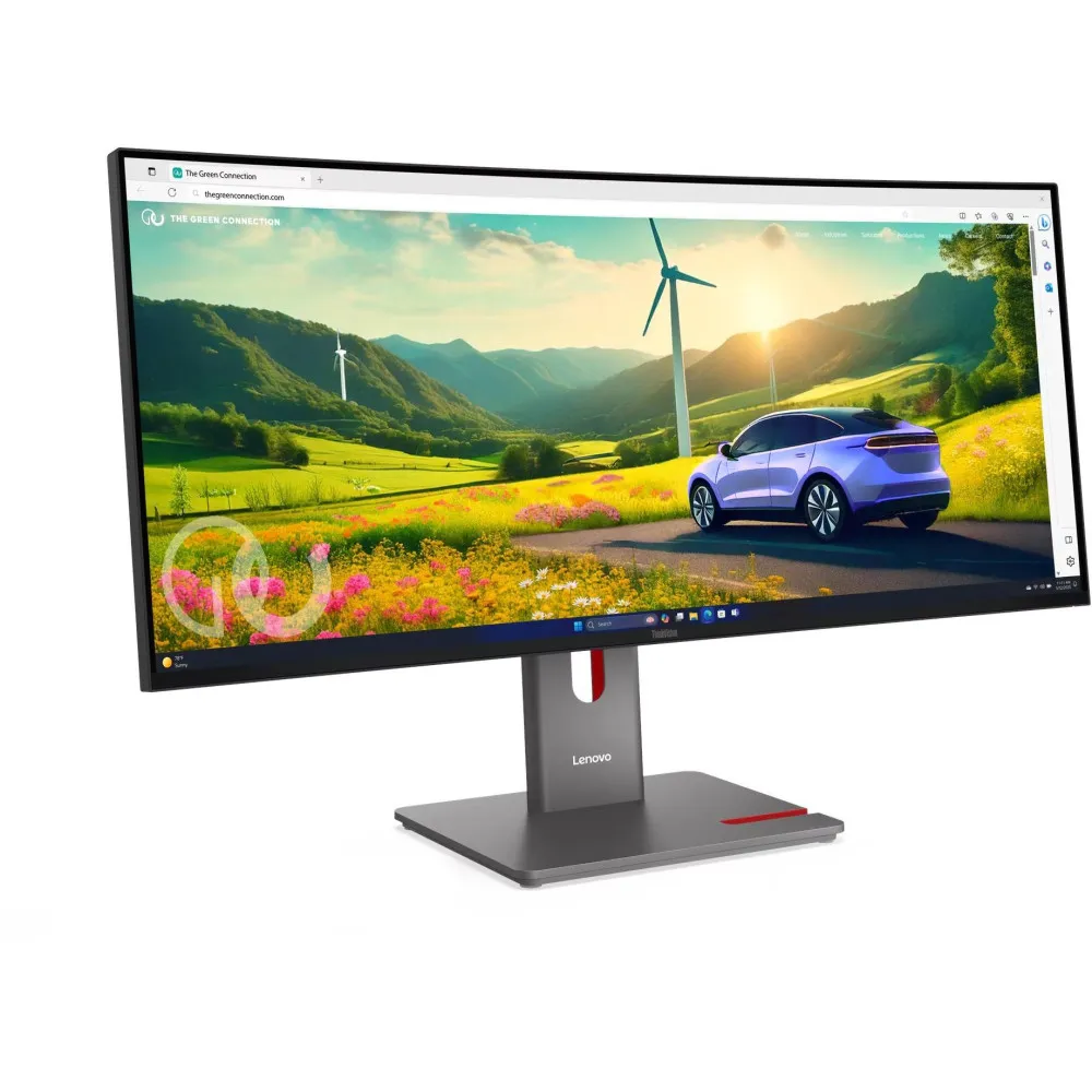Monitor Lenovo ThinkVision P34WD-40 64ADGAT1EU - 34"/3440x1440 (UWQHD)/24Hz-120Hz/21:9/zakrzywiony/IPS/HDR/4 ms/USB-C/Czarny