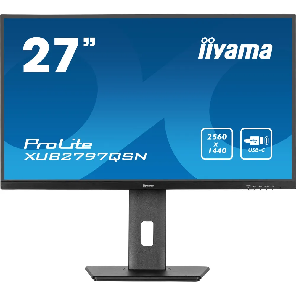 Monitor iiyama ProLite XUB2797QSN-B2, 27", 2560x1440 (QHD), 100Hz, IPS, 1 ms, pivot, Czarny | Sklep ITnes.pl, IT for BUSINESS