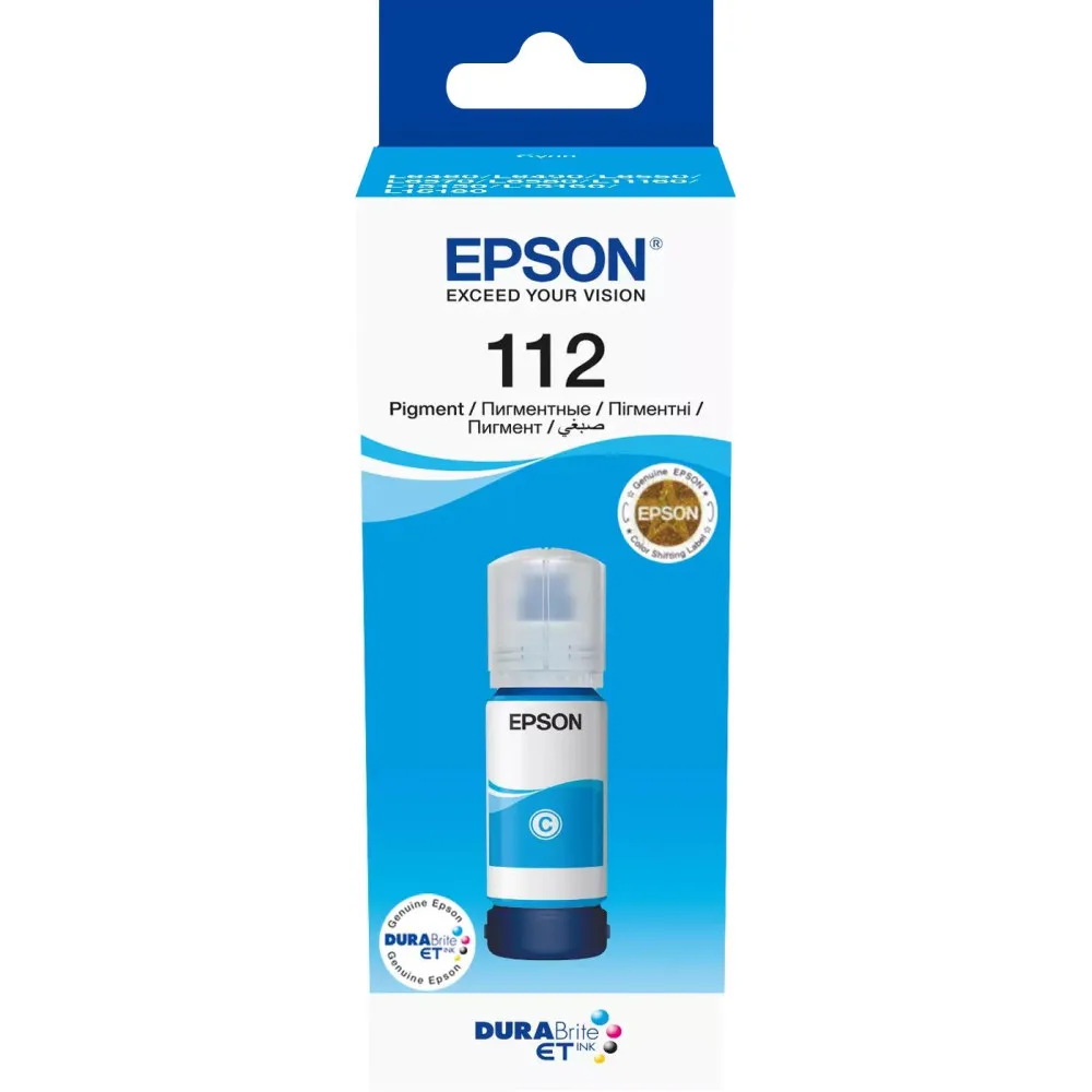 Butelka z tuszem Epson 112 Cyan C13T06C24A - Oryginał, 6000 stron