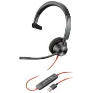 Słuchawki nauszne Poly Blackwire 3310 USB-A 767F7AA - Czarne