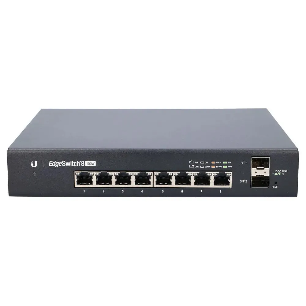 Switch zarządzalny Ubiquiti EdgeSwitch ES-8-150W, 8x 100, 1000Mbps RJ45, 2x 1000Mbps SFP, PoE 150W | Sklep ITnes.pl, IT for BUSI
