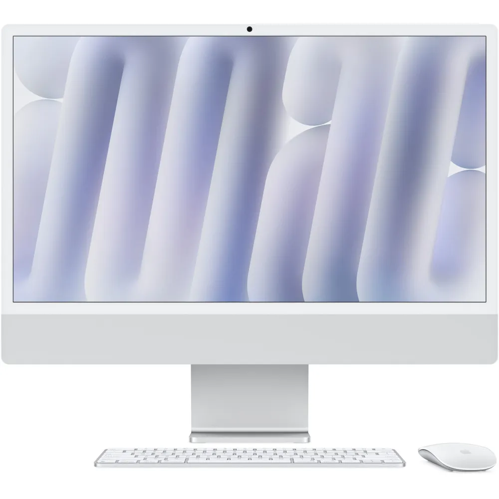 Komputer All-in-One Apple iMac 24 M4 2024 MWUU3ZE/A, Apple M4, 24" 4480x2520 Retina, 16GB, 256GB, Srebrny, WiFi, macOS, 1CI | Sk