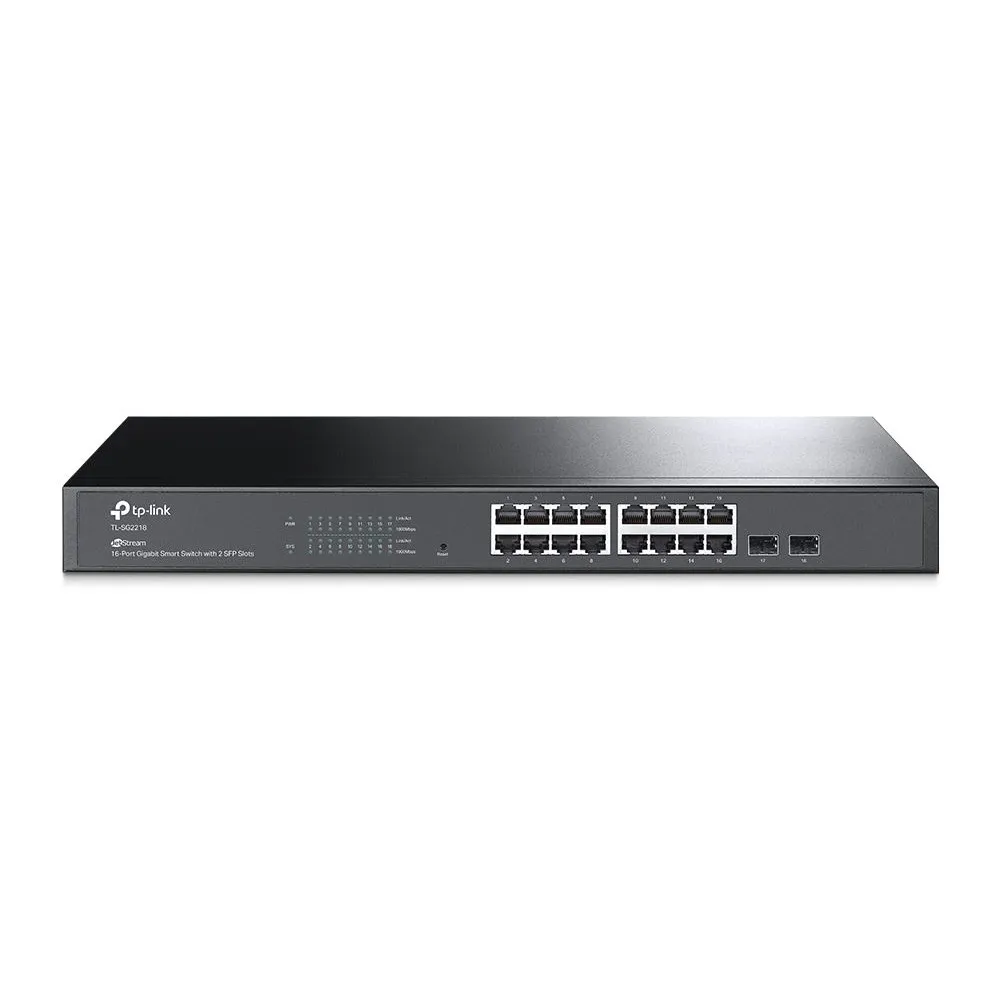 Switch zarządzalny TP-Link TL-SG2218, Rack 1U, 16 x LAN 10|100|1000 Mbps, 2 x 1000 Mbps, 2 x SFP | Sklep ITnes.pl, IT for BUSINE