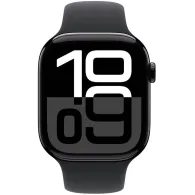 Smartwatch Apple Watch 10 MWWP3QI/A - 46 mm, GPS, aluminium w kolorze onyksu z paskiem sportowym czarnym, S|M