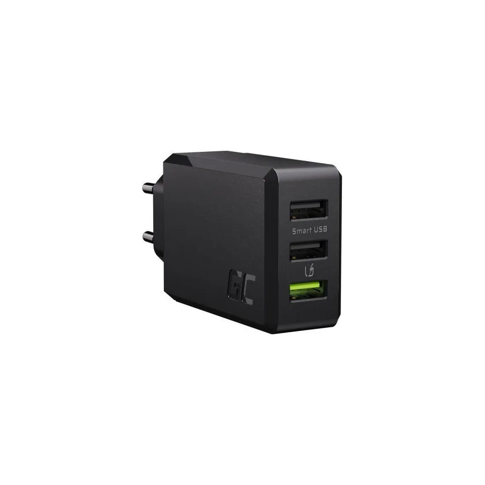 Ładowarka sieciowa Green Cell ChargeSource 3 3x USB-A 30W - Czarna - CHARGC03 | Sklep ITnes.pl - IT for BUSINESS
